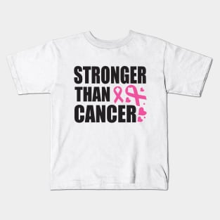 Stronger than cancer, Breast Cancer Awareness Kids T-Shirt